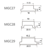 Miter Gauge compatible with well-known brand Table Saw