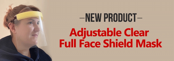 【New Product】Adjustable Clear Full Face Shield Mask