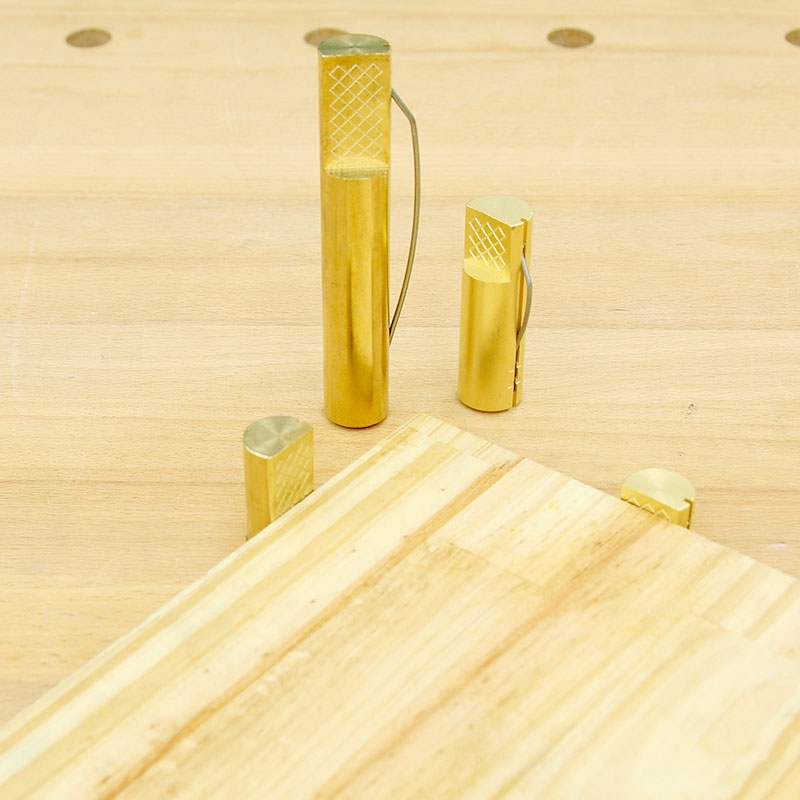 Brass Round Bench Dogs For 3/4-inch hole