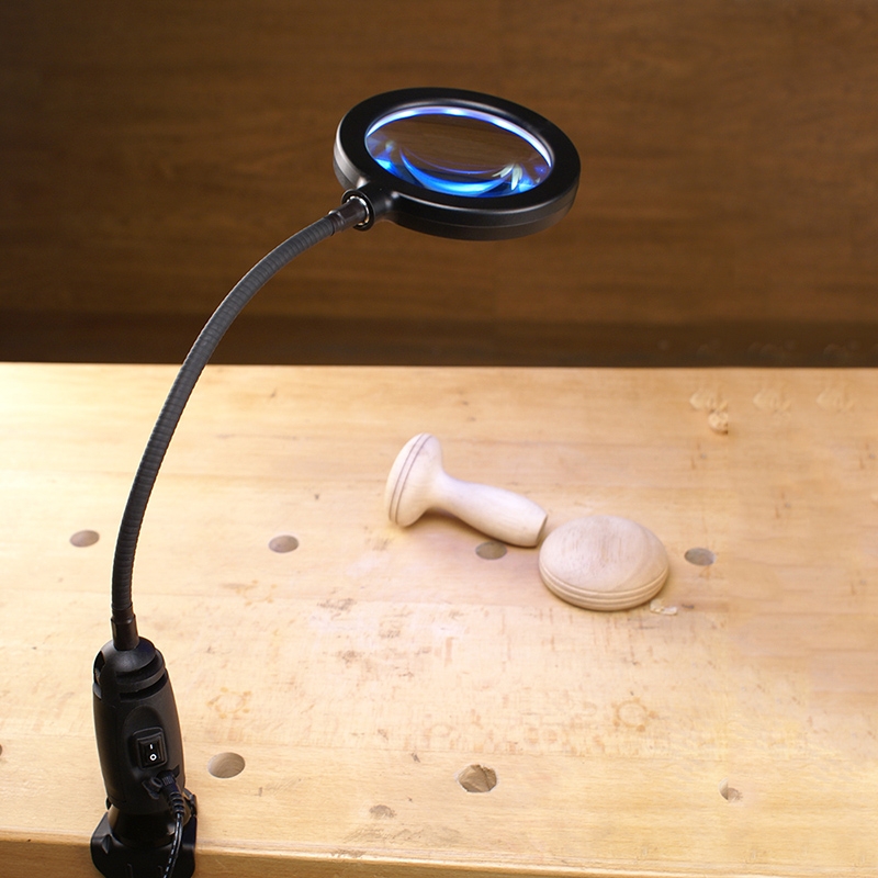 magnifying led work light